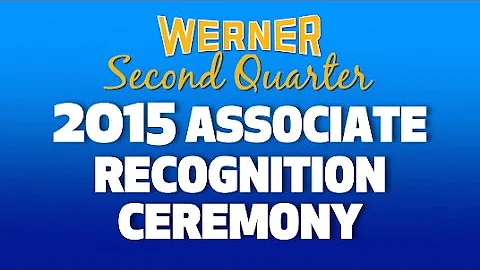 Werner Honors Four Professional Drivers at its 2015 Second Quarter Associate Recognition Ceremony
