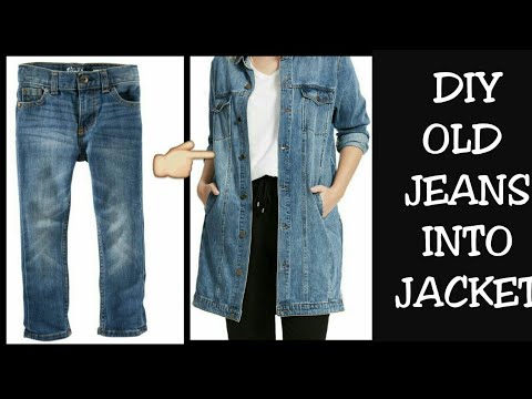 DIY Old Jeans Into Jacket/ Shrug Recycle/Reuse Old Jeans