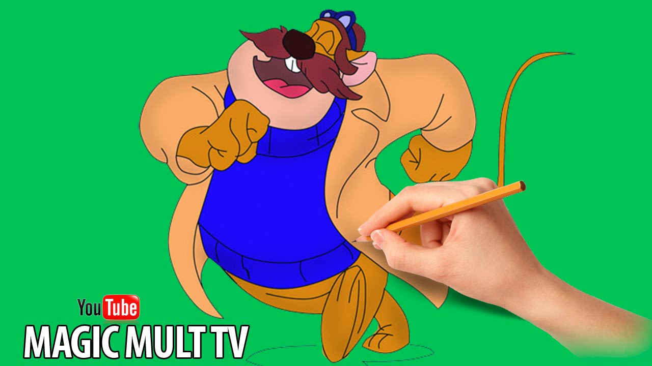 Рисунок рокки из чип и дейл