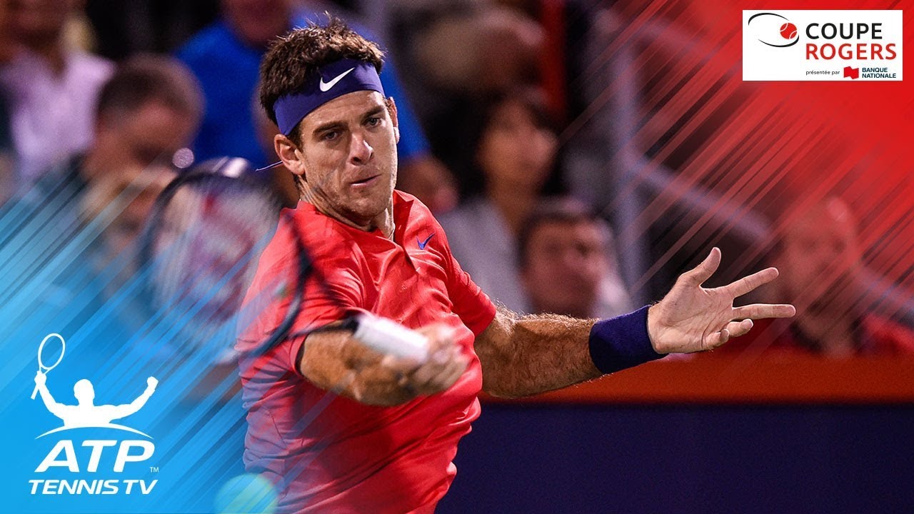 Del Potro crushing forehands to beat Isner Coupe Rogers Montreal 2017 Day 1