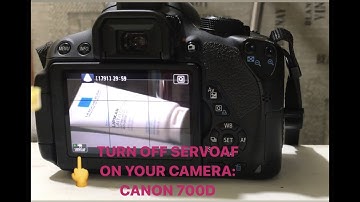 How to Off  SERVOAF On CANON 700D CAMERA: Mute/Silent/On SERVOAF  By Diamondbeautyaffairs