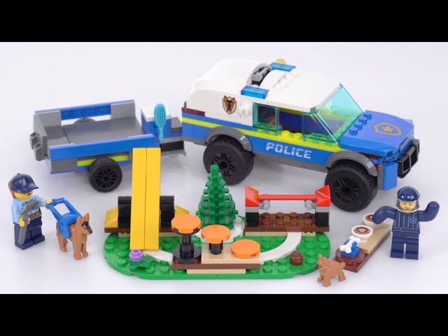 LEGO City Mobile Police Dog Training 60369 set review! Puppy! There's a new  Puppy! - YouTube