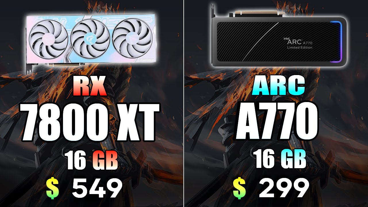 RX 7800 XT vs Intel ARC A770 16GB | Test in 8 Games 2K Ultra - YouTube
