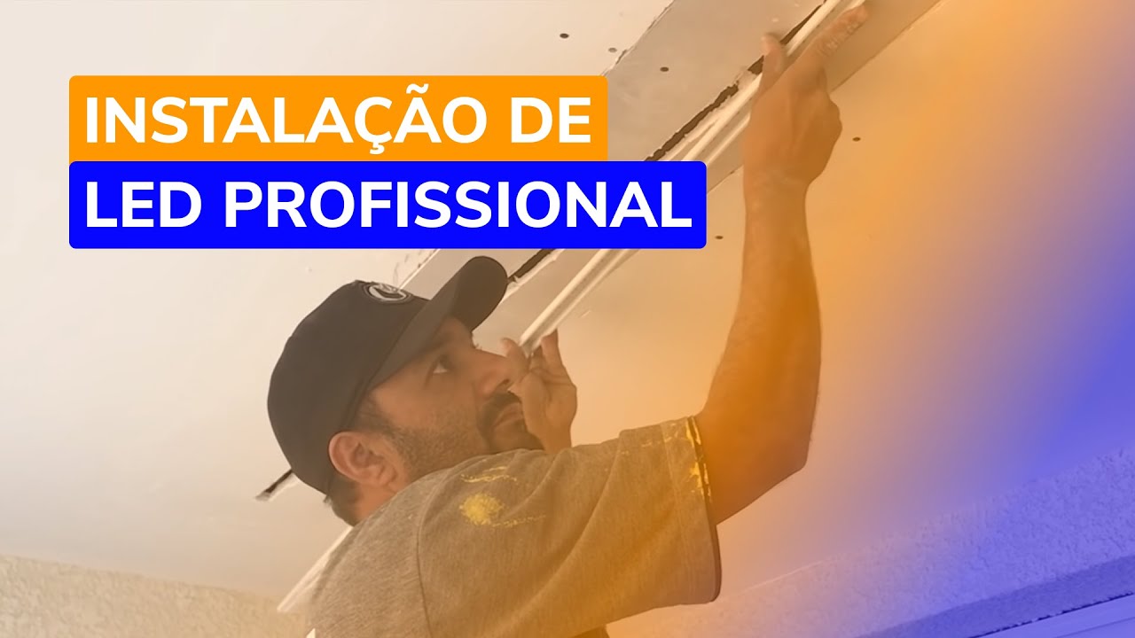 Veja como é fácil a instalação de perfil de led no teto - YouTube