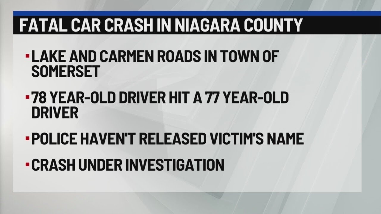 78-year-old man killed in crash in Niagara County - YouTube