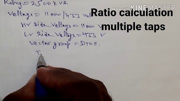 Transformer ratio calculation | different taps | transformer ratio formula
