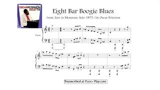 Oscar Peterson - Eight Bar Boogie Blues / from festival Live in Montreux Solo, 1975 (transcription) chords