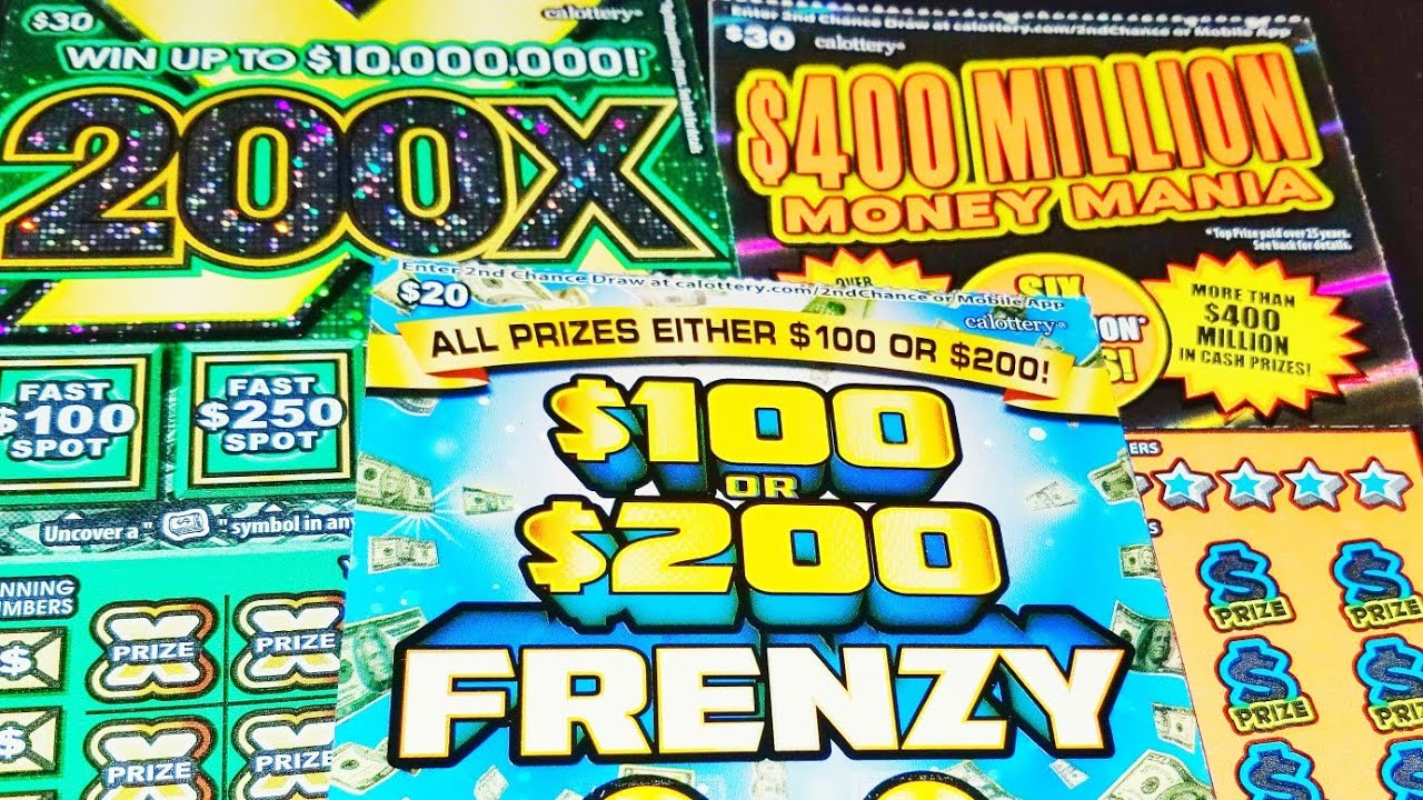 one of each 80 in, how much out? California scratchers 200x, 400
