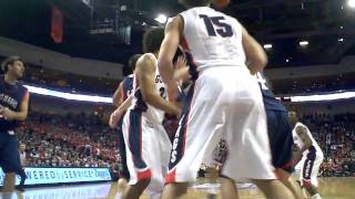 MBB: Omar Samhan with a huge block in the Championship game