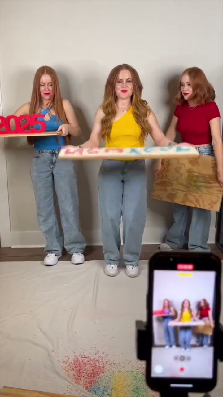 HAPPY 2025 ? #tutorial #triplets