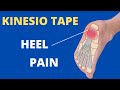 How to apply Kinesiology Taping for Plantar Fasciitis / heel spur / foot pain