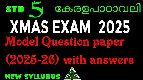 class 5 Kerala Padavali Christmas exam 2025 Class 5 Kerala Padavali Christmas exam question paper