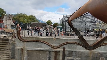 Rolling bridge at Cody Dock