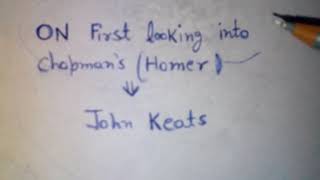On first looking into Chapmans homer in Hindi summary