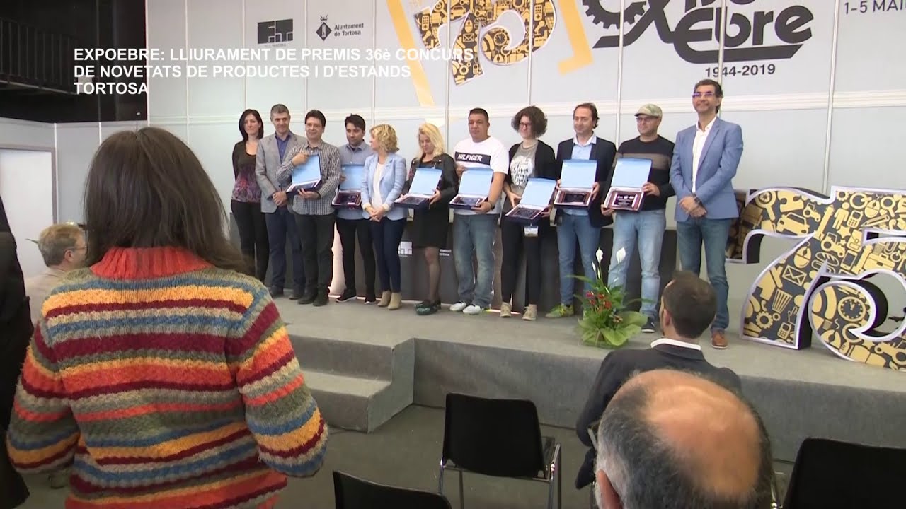 Expoebre 2019: Lliurament de premis del 36è concurs de novetats de productes i d'estands a Tortosa amposta weather