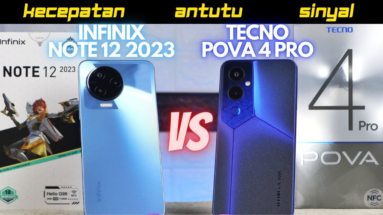 YANG DITUNGGU! DUEL Infinix Note 12 2023 vs Tecno Pova 4 Pro Indonesia, SENGIT BOS!