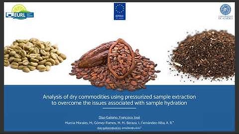 Analysis of Dry Commodities Using Pressurized Sample Extraction