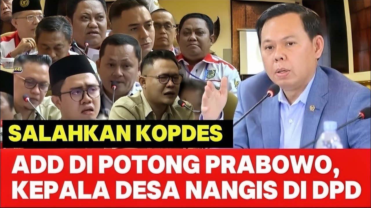 ANGGARAN DI POTONG, KEPALA DESA SELURUH INDONESIA MENANGIS DI DPD RI, MINTA TAMBAHAN ANGGARAN 