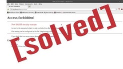 New xampp security concept: Access Forbidden Error 403  - Durasi: 3.22. 