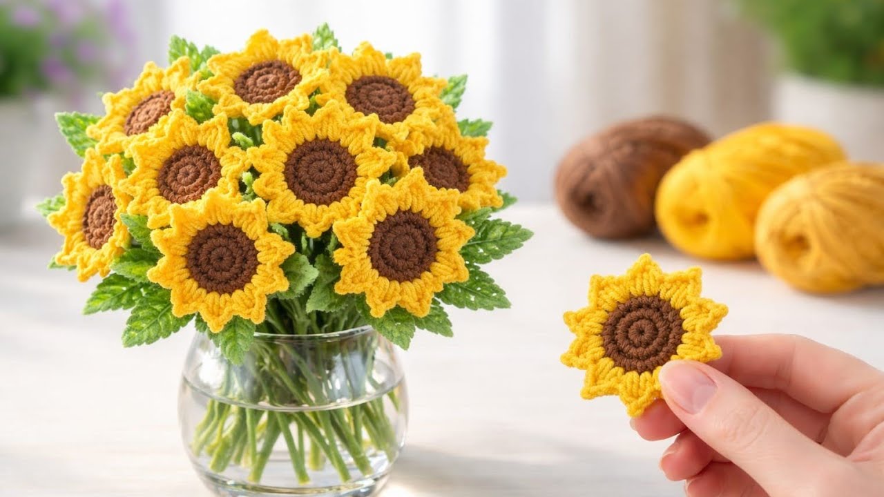 新品　CLANE   Over Flower Motif Knit Easy crochet knitted flower motif pattern🌿#crochet #knitting #diy