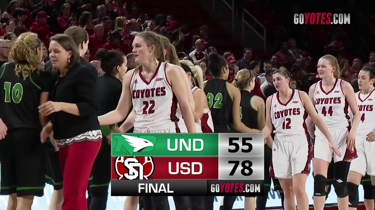 coyotes don edwards WBB Highlights: South Dakota 78, North Dakota 55 - WNIT Round 1