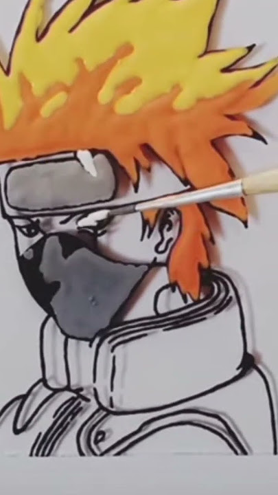 Naruto glass painting #shorts #trending