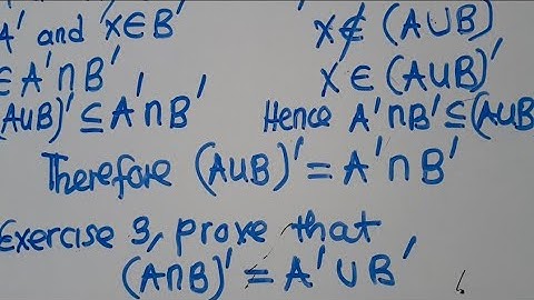 A-Level : Six(6) Laws Of Algebra Of Sets - Set Theorem : Well Explained