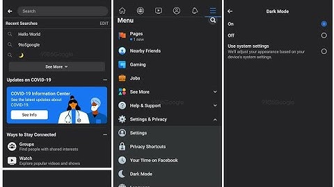 Enable Dark Mode on Facebook (Samsung One UI 2.0)