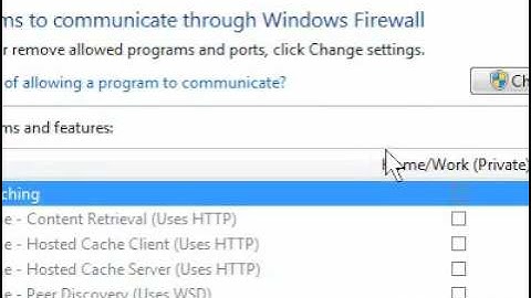 How to allow a program through Windows Firewall in Windows 7