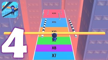 Roof Rails - All Levels Gameplay Walkthrough #04 (Android, iOS)