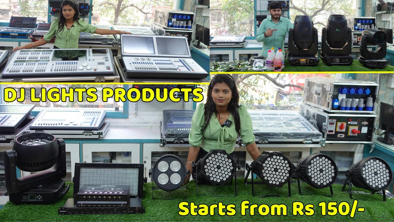 Stage Gear DJ Lights, DJ Light Controllers, Par Lights, DJ Sharpy Starting from Rs 150/- | DJ Guruji