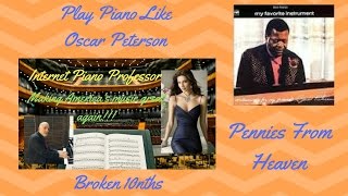 Oscar Peterson Piano Lessons-Broken Tenths