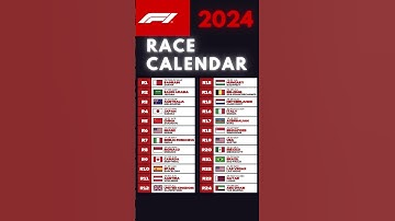 Formula 1 Full Race Calendar 2024: Only 55 days to go #f1 #f12024 #grandprix