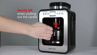 Secura Automatic Coffee Maker With Grinder For Use With Whole Beans Or Ground Coffee Cm6686at