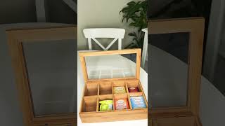Organize My Bamboo Tea Box With Me 💕 Follow Me on Facebook @SundayOmony