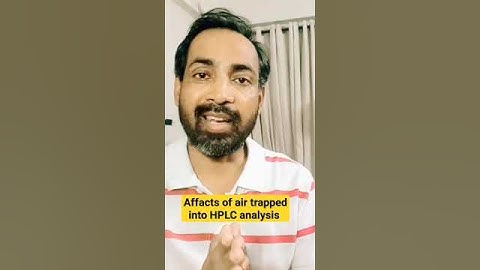 air bubble in HPLC analysis. #shorts  #hplc