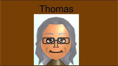 E notes custom Wii Sports Resort CPU Mii Tutorial: Thomas