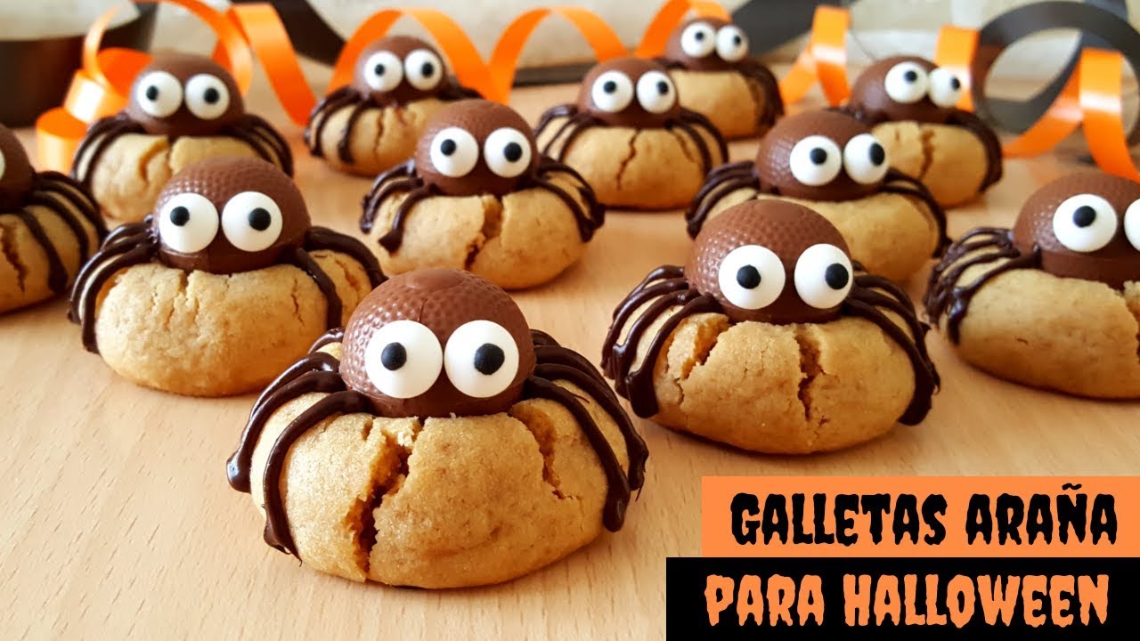 Galletas araña | Especial Halloween | Mi tarta preferida - YouTube