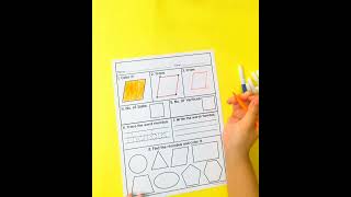 2D Shapes Worksheets & Anchor Charts | Recognition and Attributes Practice