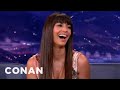 Hannah Simone Is Wary Of Pubic Hair Art | CONAN on TBS