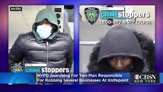 Police: Armed Robbers Hold Up Businesses At Knifepoint, Steal More Than $8,000
