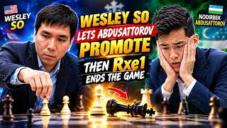 Wesley So Lets Abdusattorov Promote — Then Rxe1 Ends the Game screenshot 2