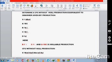 How to remove NULL production from CFG - part 1/2 (hindi/urdu)