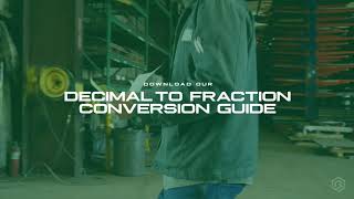 Boyd Metals' Decimal to Fraction Conversion Guide