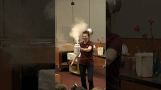 Make A Geyser Using Dry Ice & Hot Water! 🧊🔥💨 #Shorts