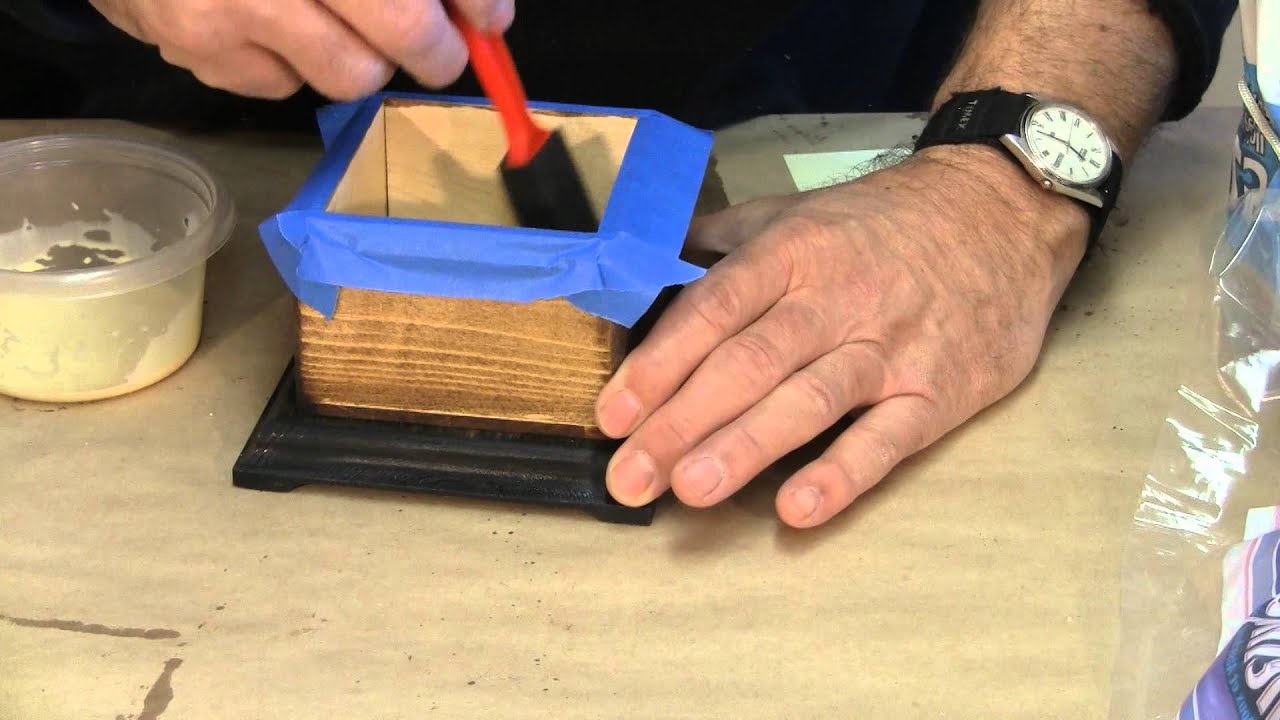 Flocking the One Piece Boxes - A woodworkweb.com woodworking video 