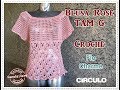 Blusa Rosê  em crochê - Renata Vieira