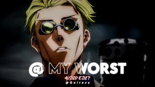 @ my worst - blackbear (slowed+reverb)