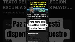 texto de memoria 23 mayo escuela sabatica #Dios #escuelasabatica #textodememoria #versiculodeldia