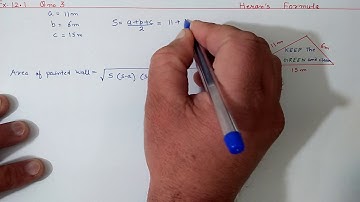 Ch:12 Ex.12.1 (Q.3) Herons Formula | Ncert Maths Class 9 | Cbse.